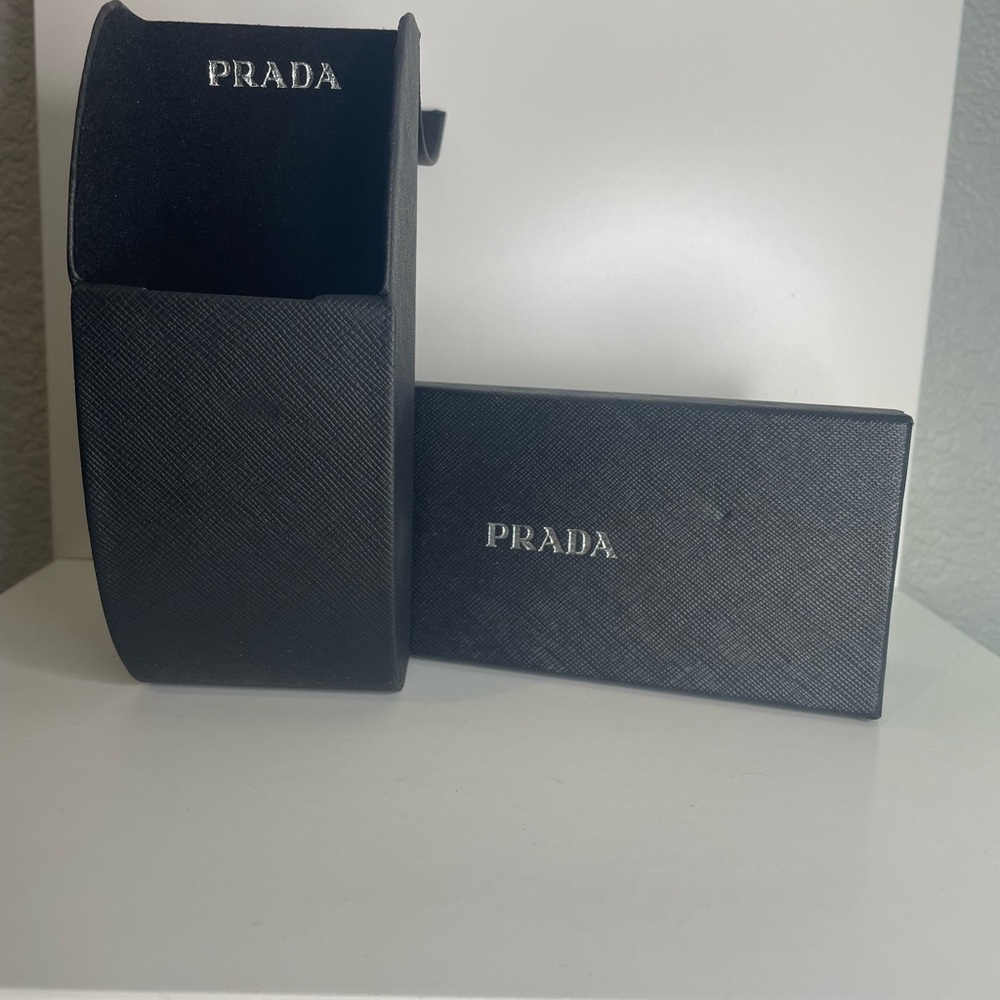 Prada Women's Black Rectangular Glasses - image 5